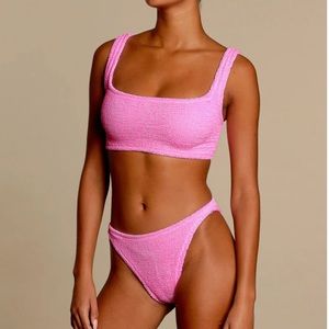 Hunza G Xandra Bikini Set in Bubblegum . NWT.!